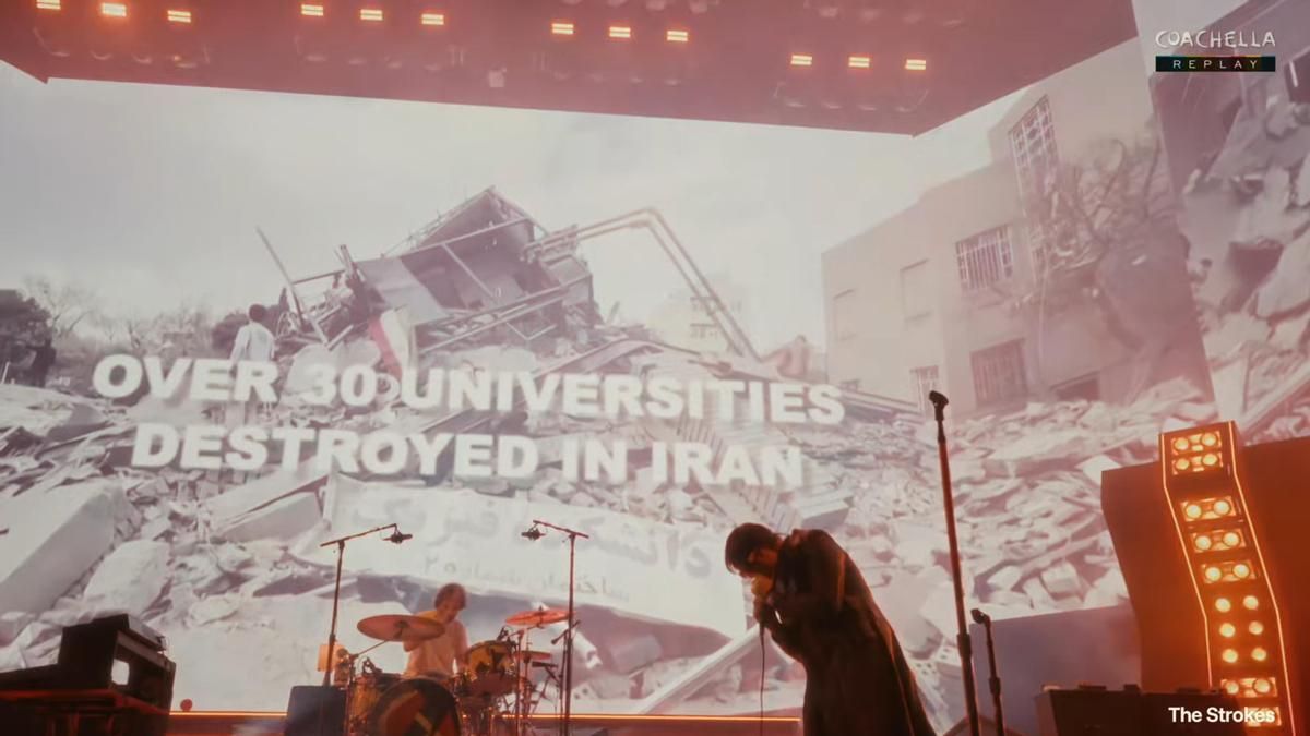 "¿De qué lado estás?": las críticas de 'The Strokes' a EEUU e Israel desde el Coachella por las guerras de Gaza e Irán