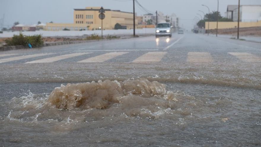 La tormenta tropical Hermine, ya degradada a tormenta subtropical, ha dejado en las últimas horas intensas lluvias en Fuerventura.