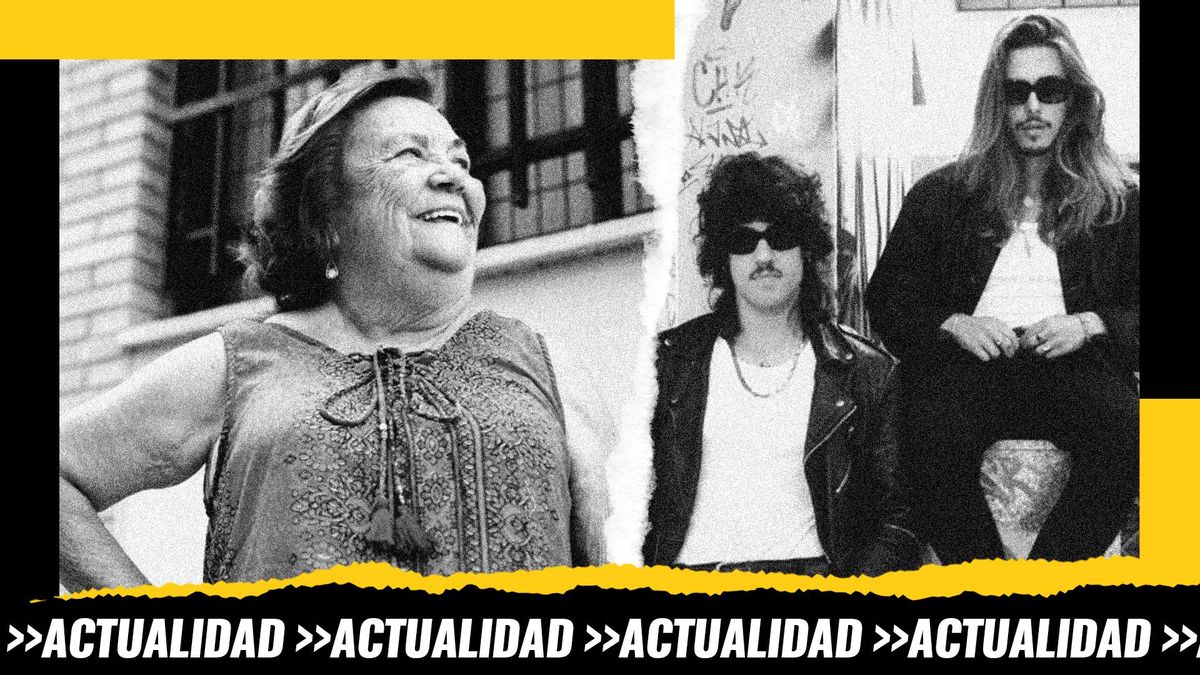 Montaje: una de las protagonistas del documental “Ellas en la ciudad” y el grupo La Plazuela