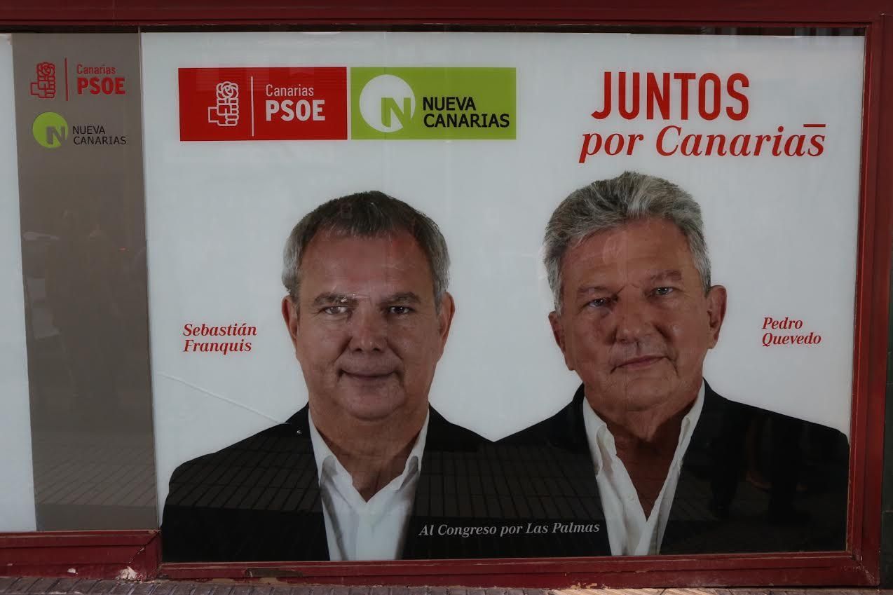 'Pefada de carteles' de PSOE-NC.
