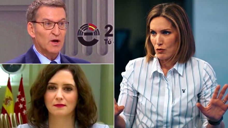 Intxaurrondo revivió sus entrevistas a Feijóo en RTVE y a Ayuso en Telemadrid, sin responder a si le costó el puesto