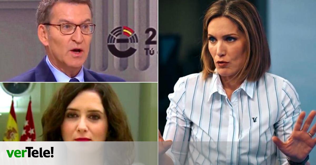Intxaurrondo revivió sus entrevistas a Feijóo en RTVE y a Ayuso en Telemadrid, sin responder a si le costó el puesto