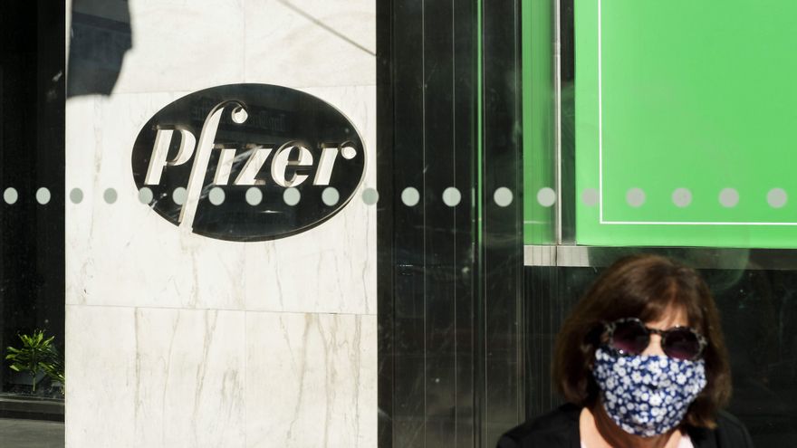 Sede de la farmacéutica Pfizer en Nueva York, EEUU. EFE/EPA/JUSTIN LANE/Archivo