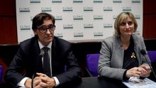 El ministro de Sanidad, Salvador Illa, junto a la consellera catalana Alba Vergés