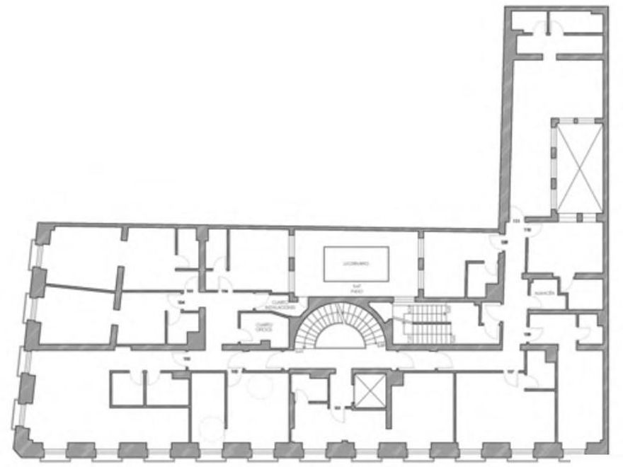 Plano de una de las plantas de Pez 1.