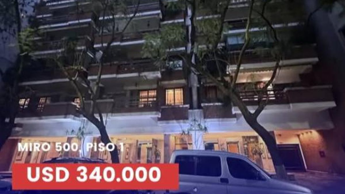 Aviso en redes sociales de la venta del departamento ubicado en Miró 550, barrio de Caballito, CABA. El precio solicitado en febrero de 2024 era de US$340.000
