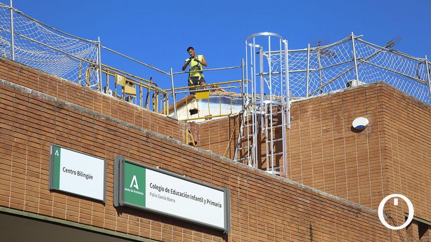 El inicio del curso en el colegio Pablo García Baena arrancará aún con las obras en marcha