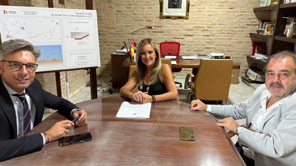 La Diputación destina 975.000 euros para la mejora de dos carreteras en Bujalance