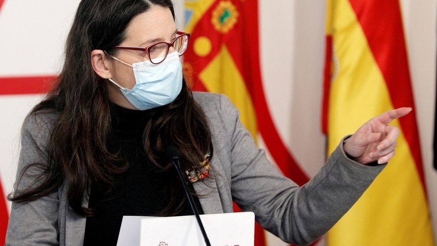La vicepresidenta y portavoz del Consell, Mónica Oltra. EFE/Manuel Bruque/Archivo