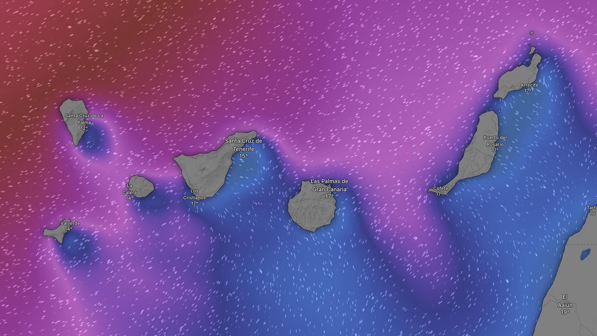 Aemet activa los primeros avisos por el temporal de esta semana en Canarias