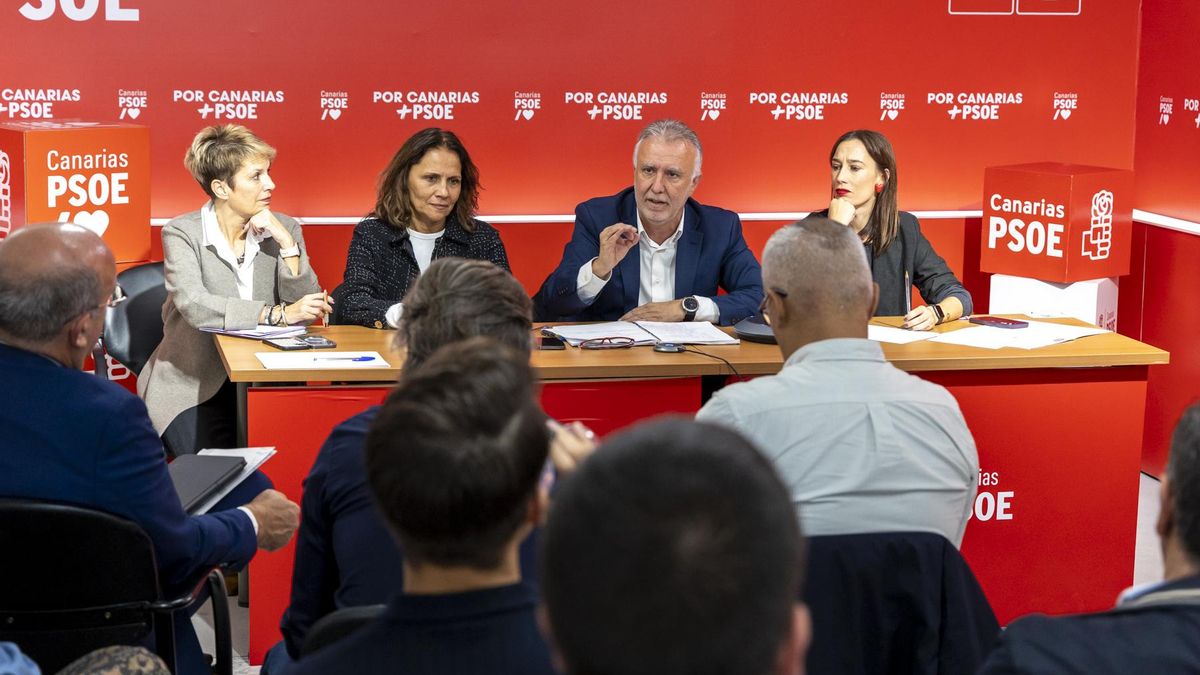 Torres, en la reunión de la Comisión Ejecutiva Regional celebrada este viernes en la sede del partido en Santa Cruz de Tenerife.