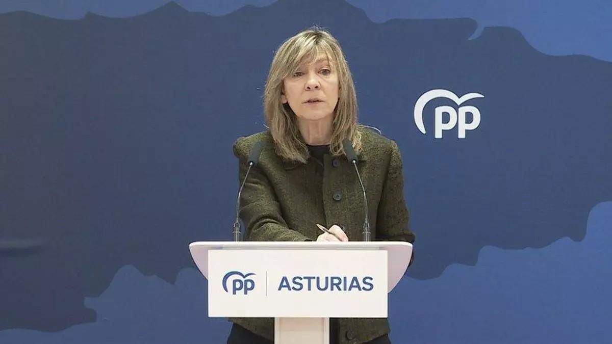 La diputada del PP por Asturias y portavoz municipal en el Ayuntamiento de Avilés, Esther Llamazares.