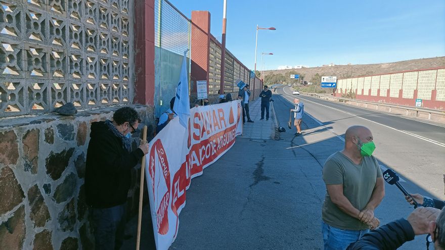 Protestas en contra de Chira-Soria en El Pajar