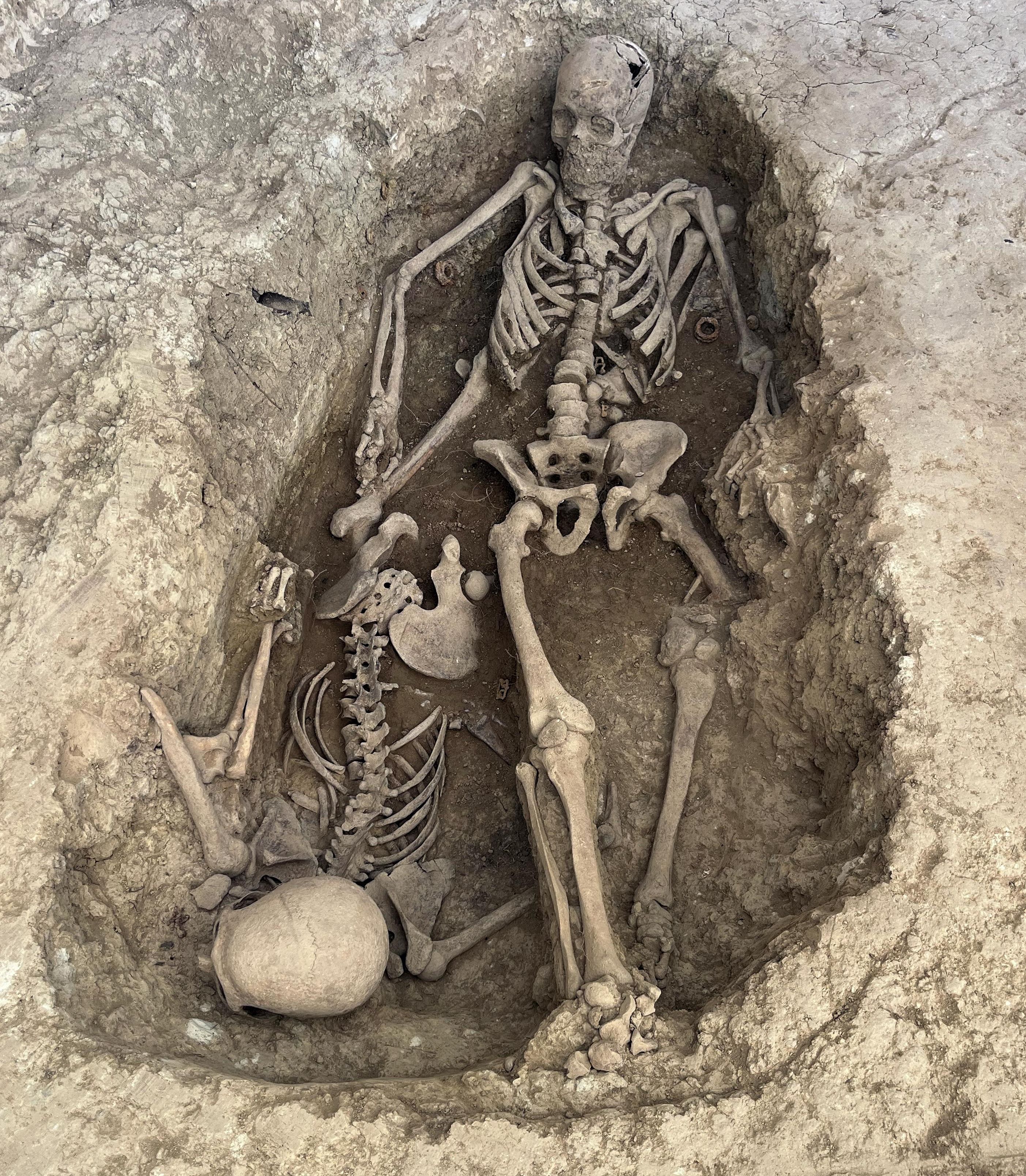 Dos de los restos de soldados republicanos hallados en Alentorn