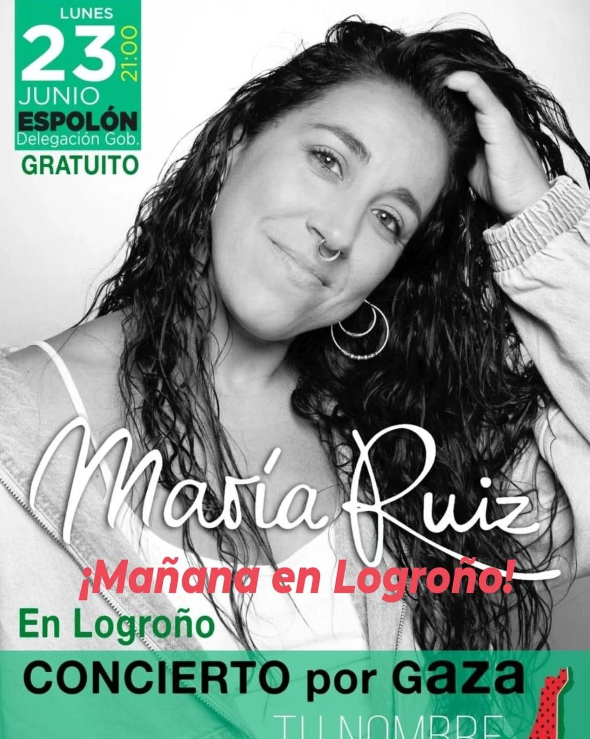 Concierto de María Ruiz por Palestina