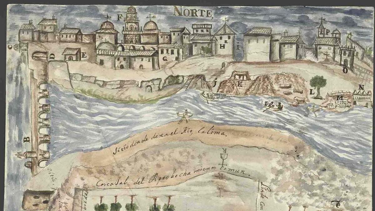 Mapa de un haza a orillas del río Guadalquivir en el campo de la verdad de Córdoba. 1753, Real Chancilleria de Granada