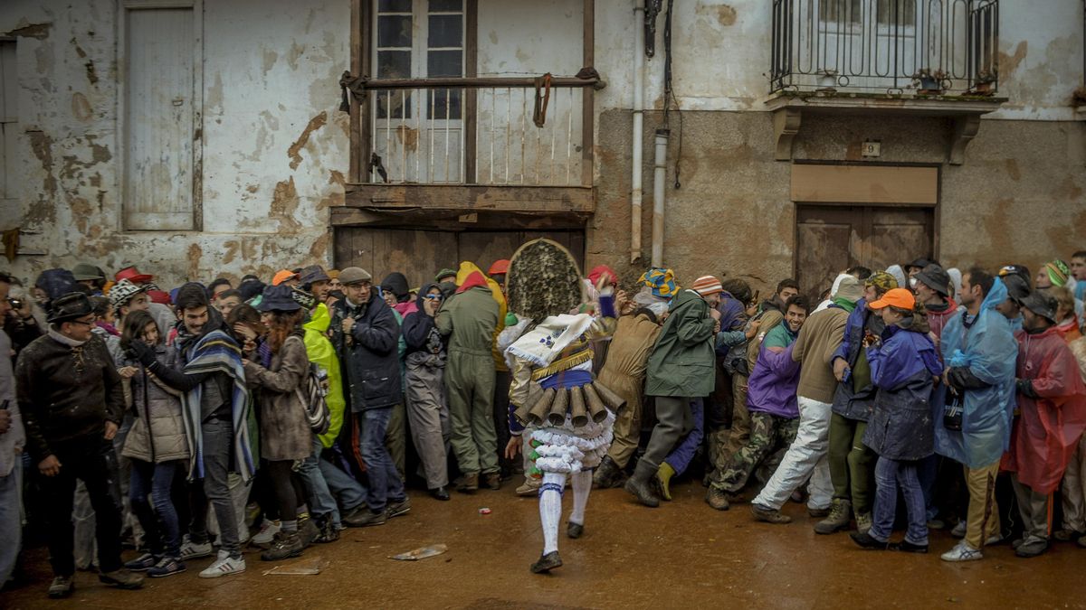 Peliqueiro en Laza (Ourense).