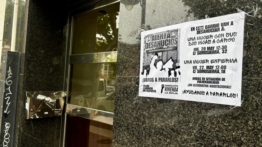 Dos desahucios en la misma calle y la misma semana en Logroño: "Están expulsando a vecinas de toda la vida"