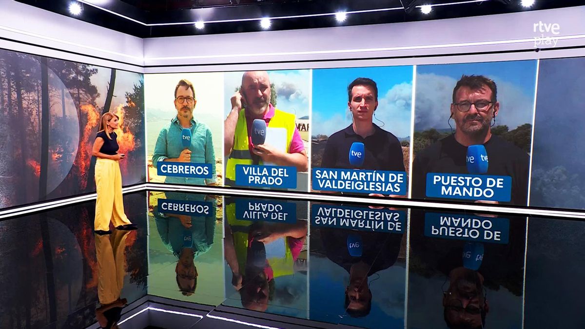 RTVE modifica su parrilla del sábado para emitir un programa especial sobre los incendios de Madrid y Ávila