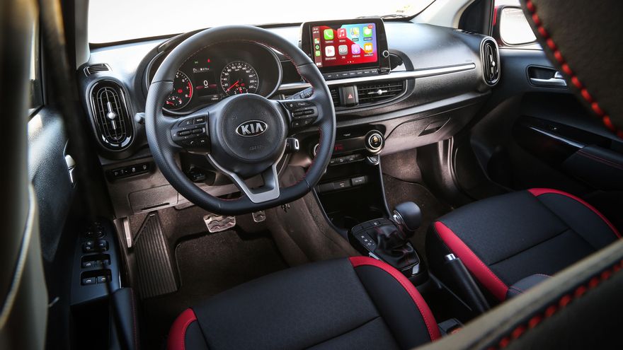 Interior del Kia Picanto.