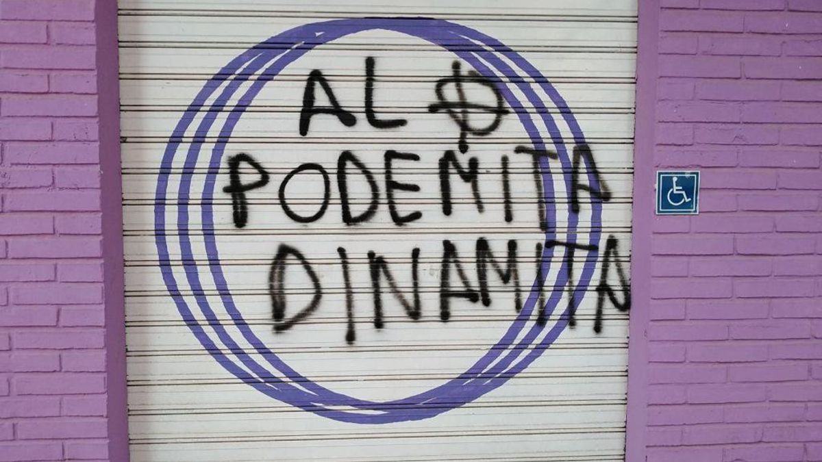 Fachada de la sede de Podemos en Cartagena