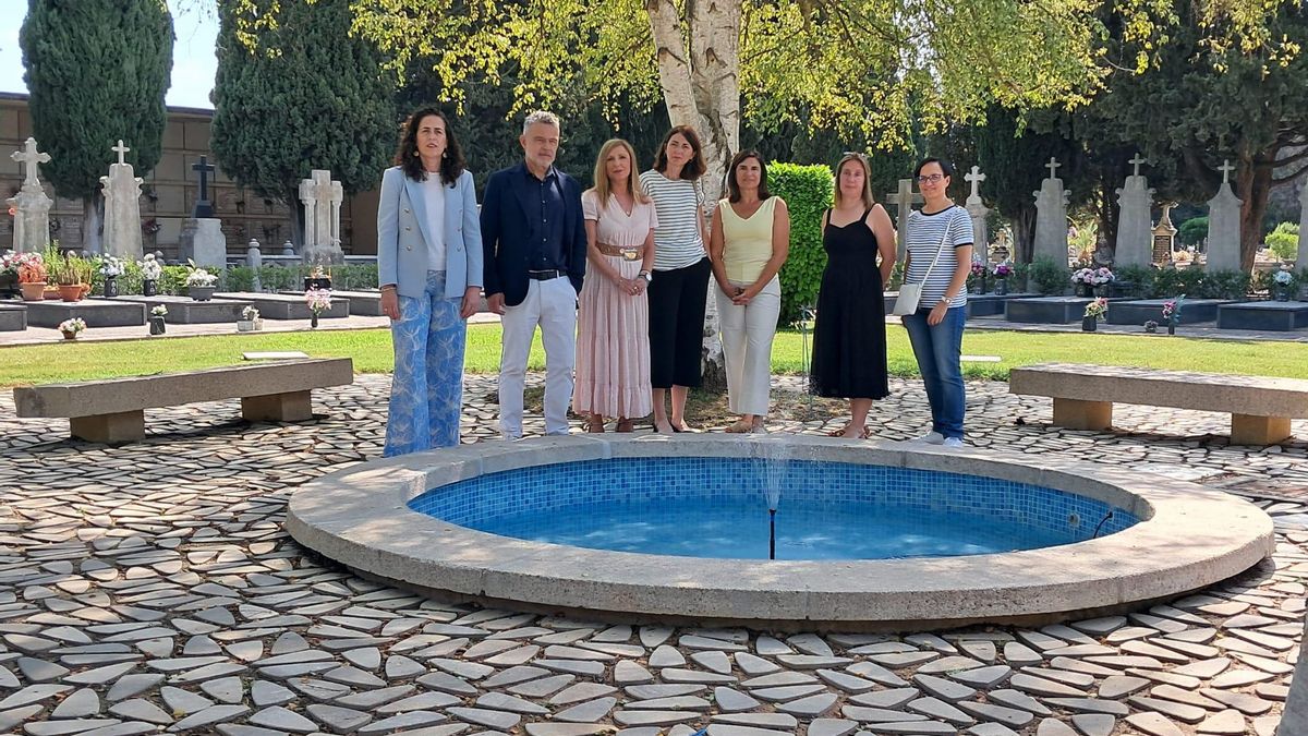 Una fuente con mariposas azules para enfrentarse al duelo perinatal: así es el nuevo espacio de Logroño
