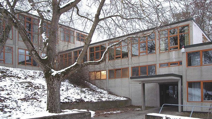 Edificio de la HfG de Ulm diseñado por Max Bill y terminado en 1955.