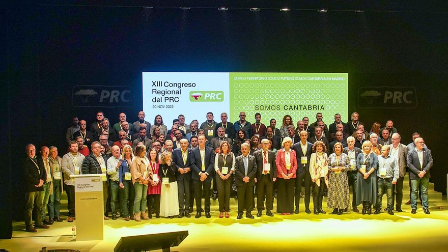 Comité Ejecutivo del PRC liderado por Miguel Ángel Revilla.