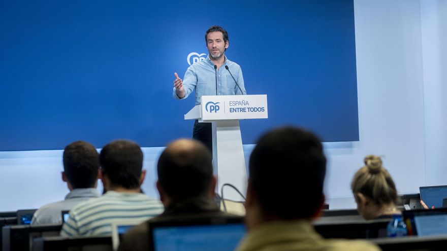 El vicesecretario de Cultura y Sociedad Abierta del Partido Popular y portavoz de campaña, Borja Sémper.