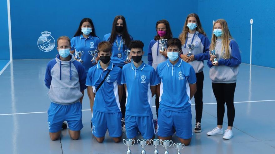 El Círculo logra siete medallas en el Campeonato de Canarias Infantil-Cadete de frontenis