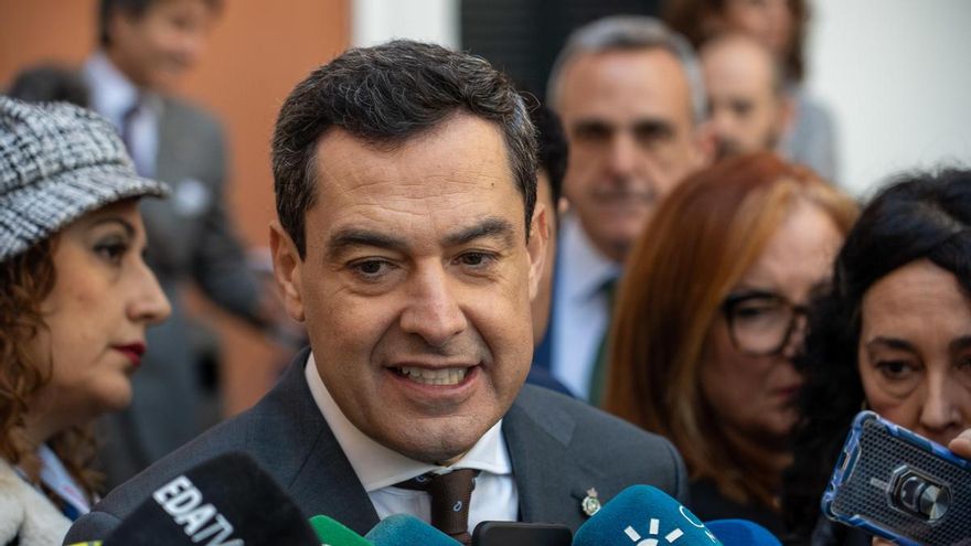 El presidente de la Junta de Andalucía, Juanma Moreno
