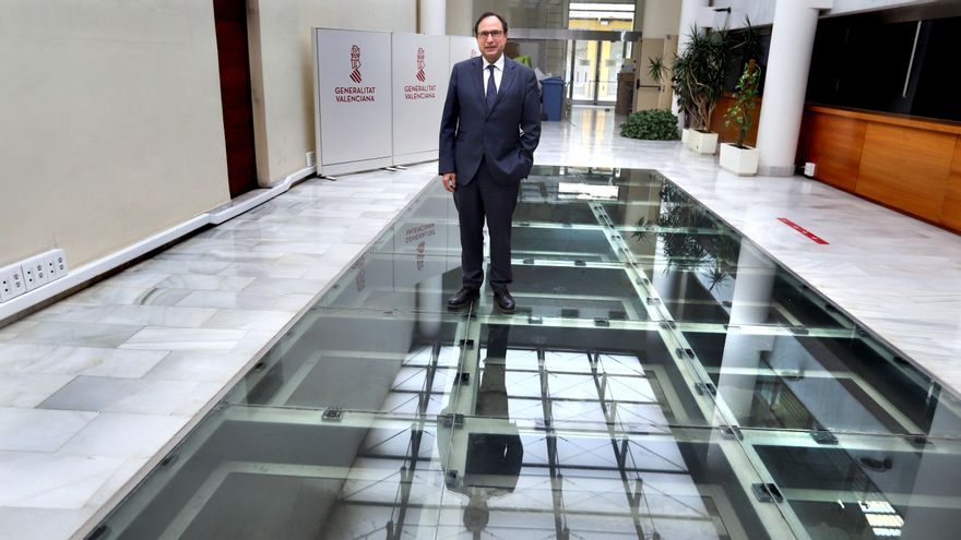 Vicent Soler en una de las sedes de la Conselleria de Hacienda y Modelo Económico. / Jesús Císcar