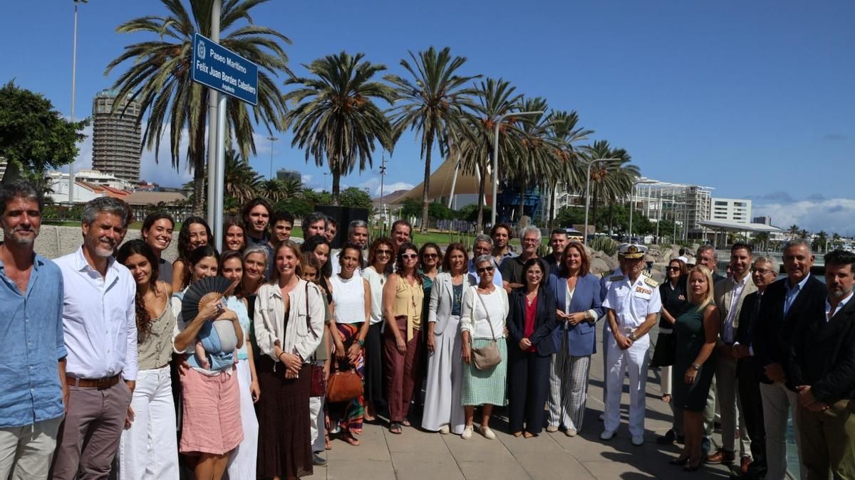 Las Palmas de Gran Canaria dedica a Félix Juan Bordes Caballero un tramo del Paseo Marítimo