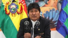 Evo Morales, en una comparecencia en La Paz tras las acusaciones de fraude.