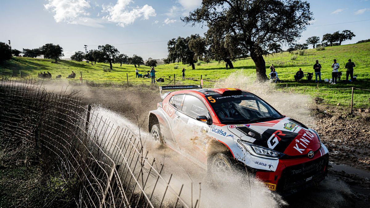 El Toyota GR Yaris Rally2 de Chacón, en 2024 en Pozoblanco