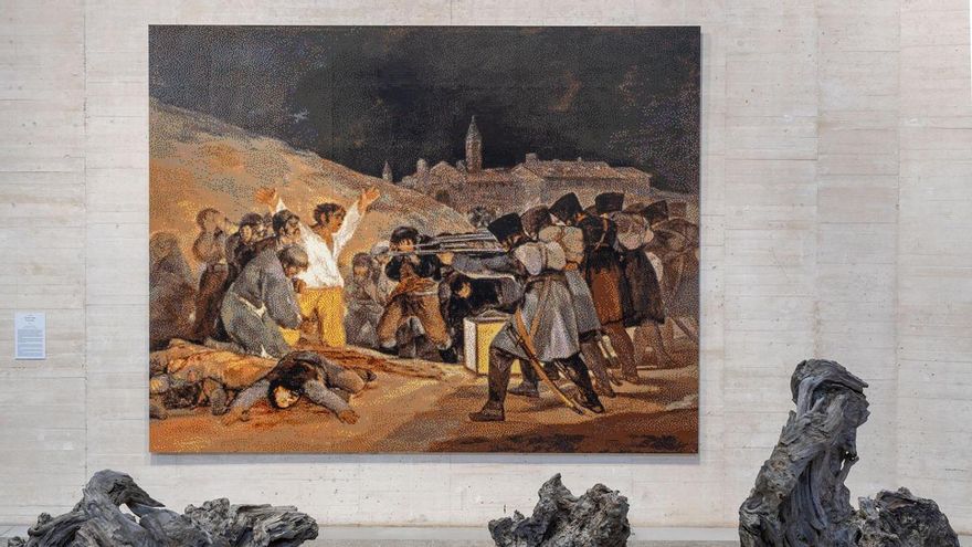 Ai Weiwei dona al Musac su versión de ‘El tres de mayo’ de Goya elaborada para la exposición en León