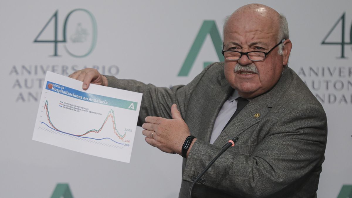 El consejero de Salud y Familias, Jesús Aguirre