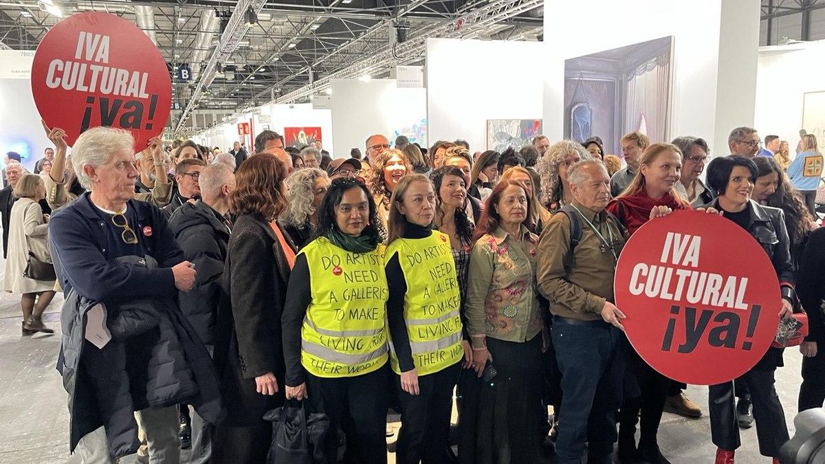 Los artistas reclaman el IVA cultural en ARCO 2026