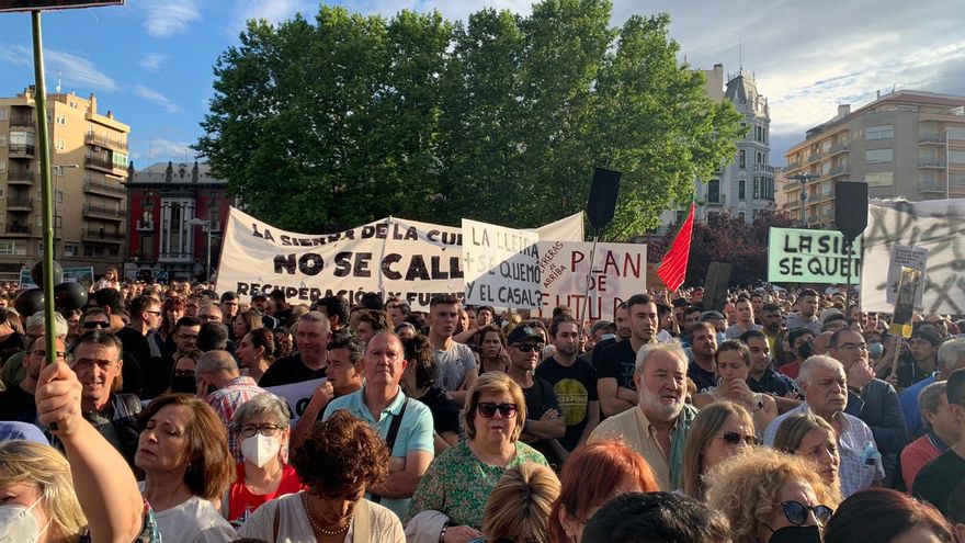 Manifestación en Zamora por el incendio en la Sierra de la Culebra