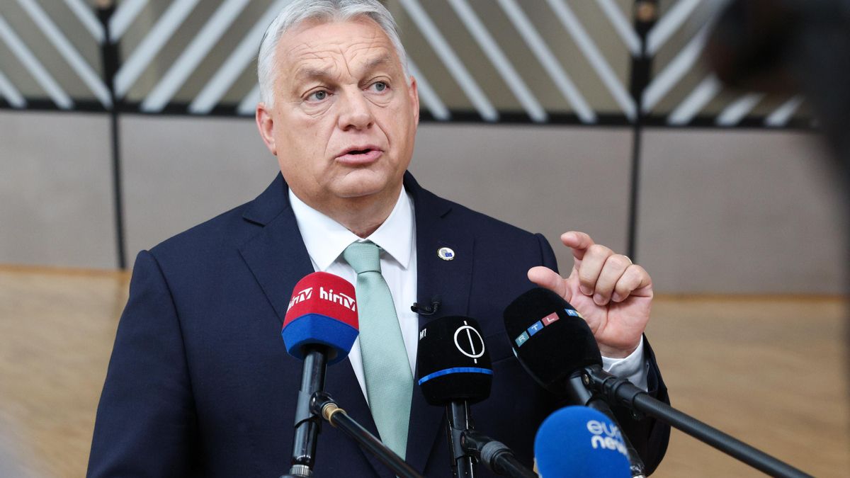 El primer ministro húngaro, Viktor Orbán, a su llegada al Consejo Europeo.