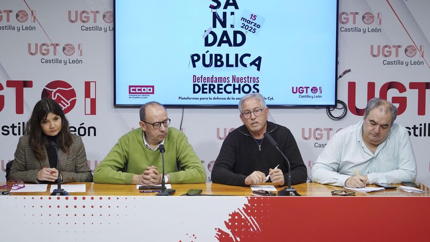 Plataformas y sindicatos saldrán a la calle el 15 de marzo por el "trampantojo" de Sanidad de Castilla y León