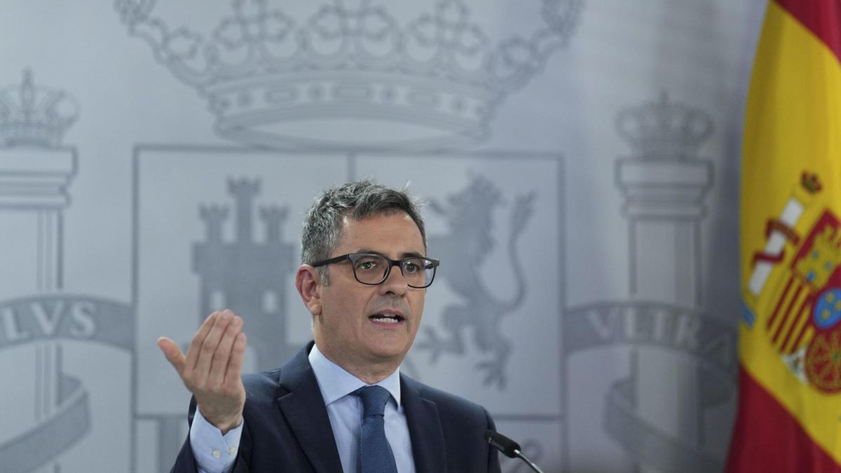 El ministro de la Presidencia, Justicia y Relaciones con las Cortes, Félix Bolaños, durante una rueda de prensa posterior al Consejo de Ministros