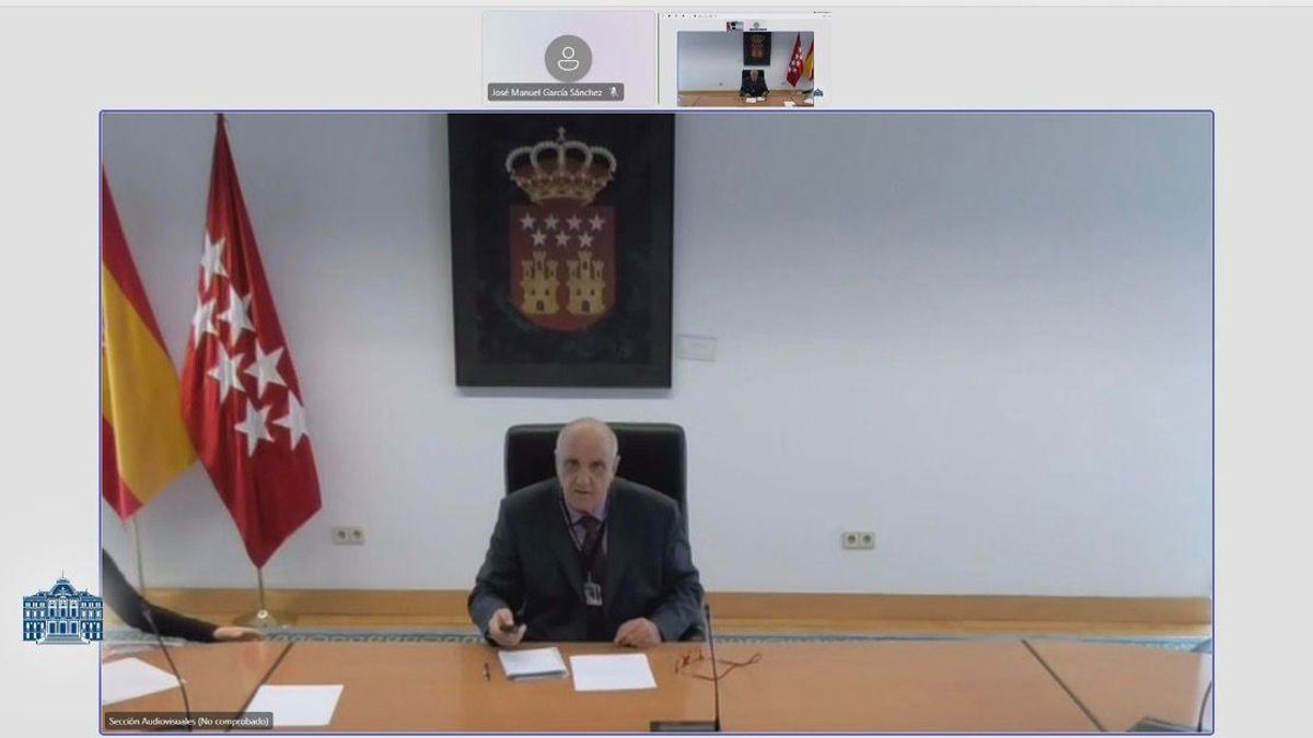 Vitorino Alonso, durante su comparecencia telemática.