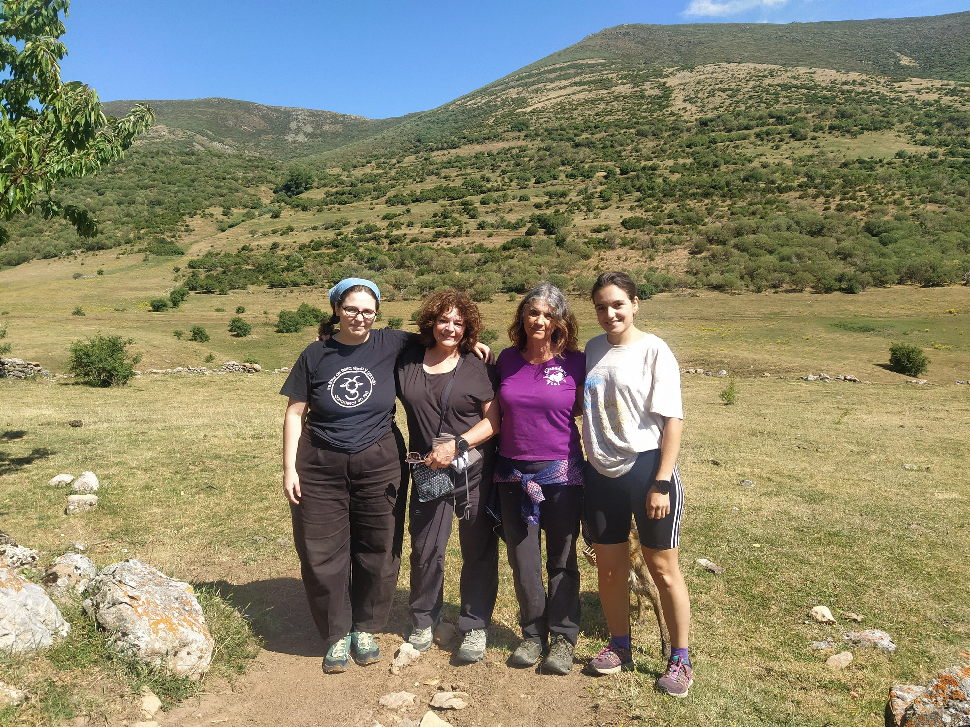 Lucía, Yolanda, Violeta y Paula