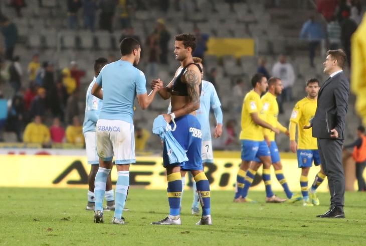 Partido entre la UD Las Palmas y el Celta de Vigo en el Estadio de Gran Canaria. (Alejandro Ramos).