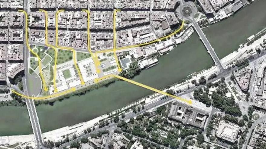 La prohibición de la nueva pasarela sobre el Guadalquivir le da un frenazo a Altadis, el principal proyecto urbanístico de Sevilla
