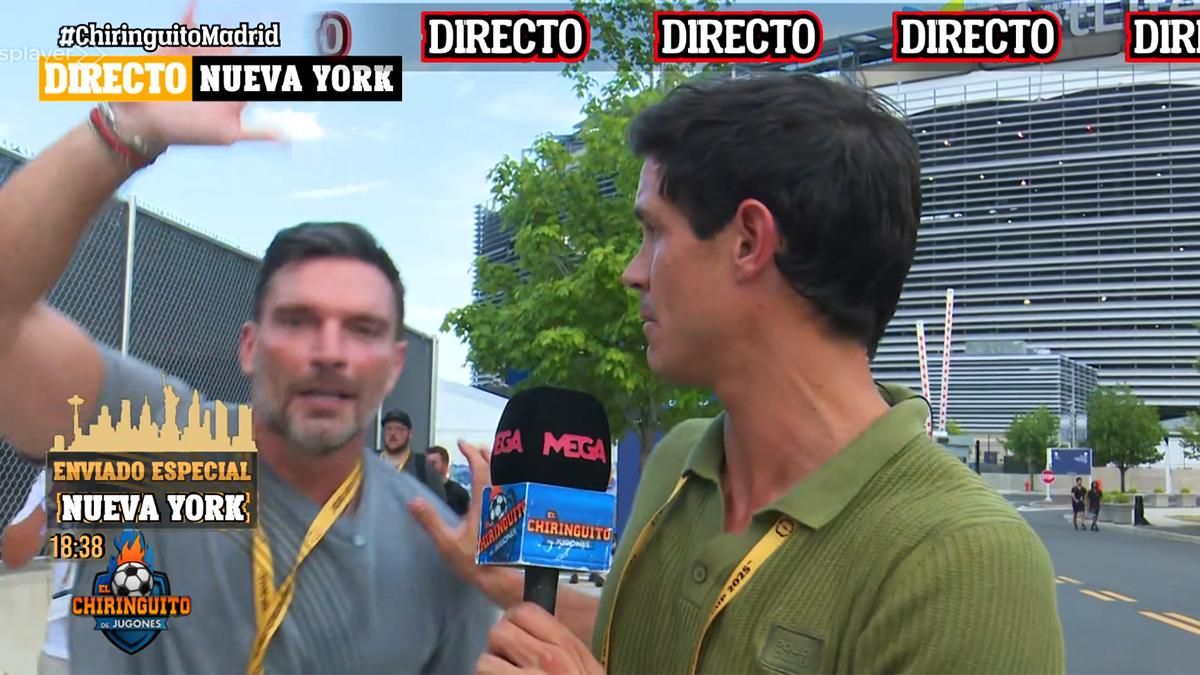 Edu Aguirre empuja a un "gracioso" en 'El Chiringuito' y Cristóbal Soria le reconoce: "Es un actor de primer nivel"