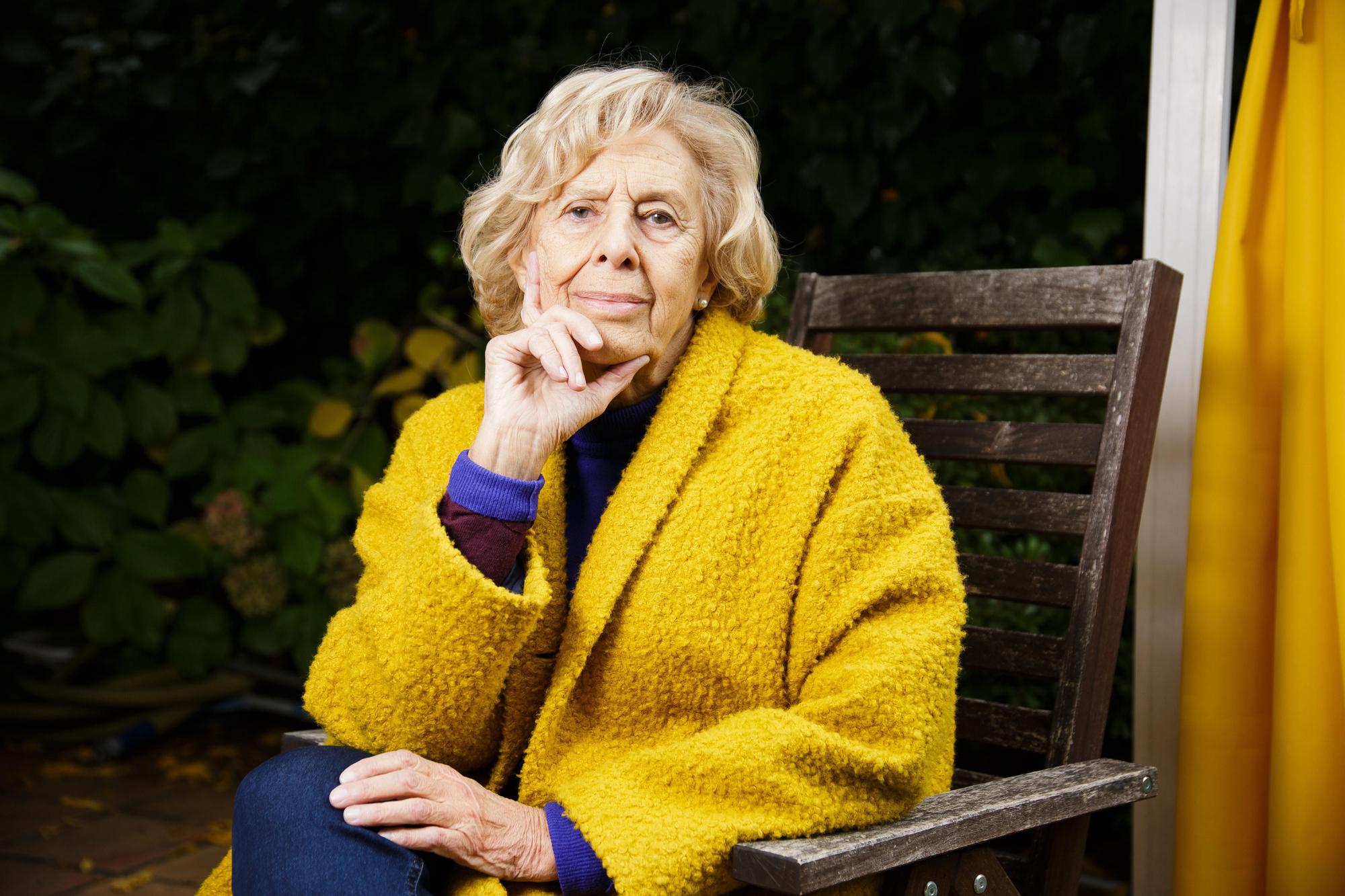 Manuela Carmena en la entrevista realizada en su casa.