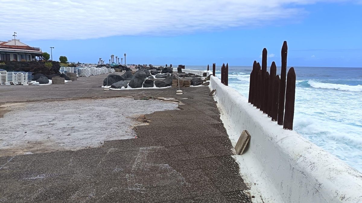 Un estudio descarta nuevas oquedades en el Lago Martiánez tras corregir la descubierta por la fuerza del mar