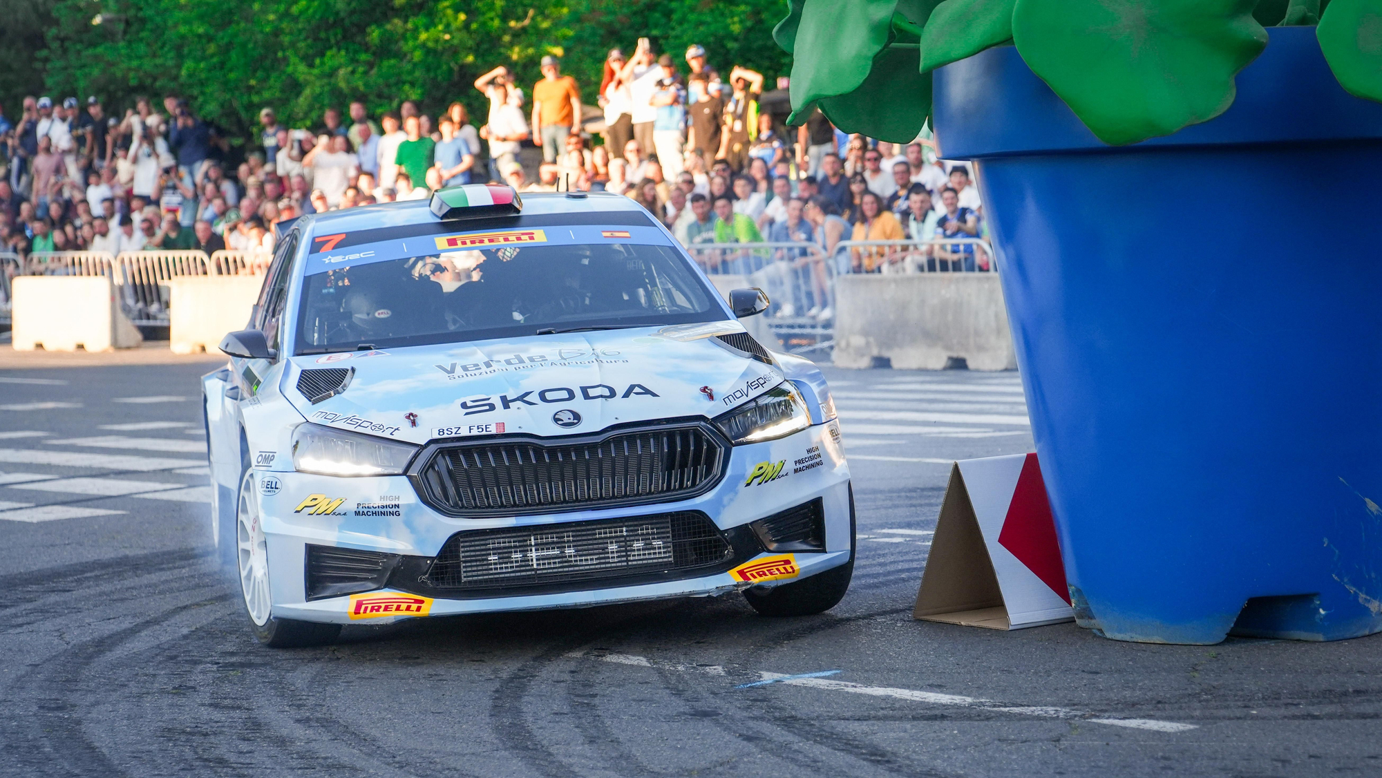 Tramo urbano del Rally Sierra Morena